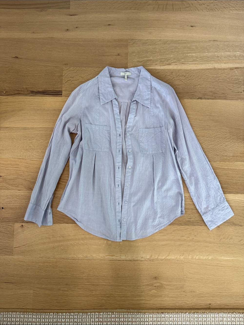 Joie Light Lavender/Blue Button-down shirt.
